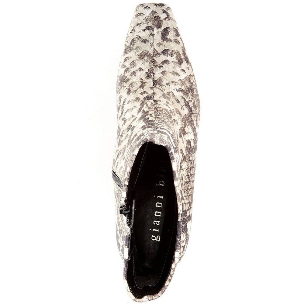 NWOB $129 Giani Bini Palmero Snake Print Snip Toe Kitten Heel Booties - Picture 6 of 9